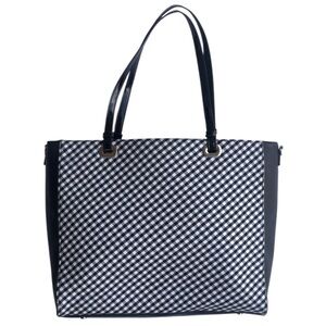 White House Black Market Gingham Tote Bag
